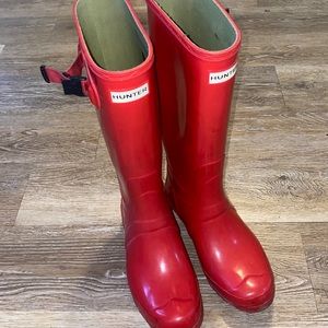 Hunter Original Tall Gloss Wide Calf Rain Boot